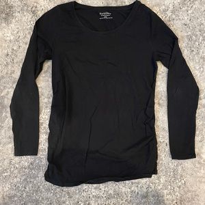 Bumpstart Black Long Sleeve Maternity Shirt